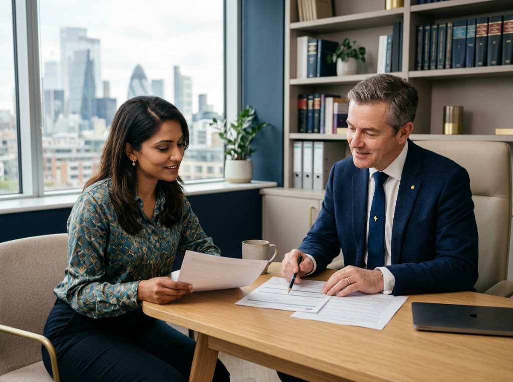 Anglia Immigration Law adviser meeting a client